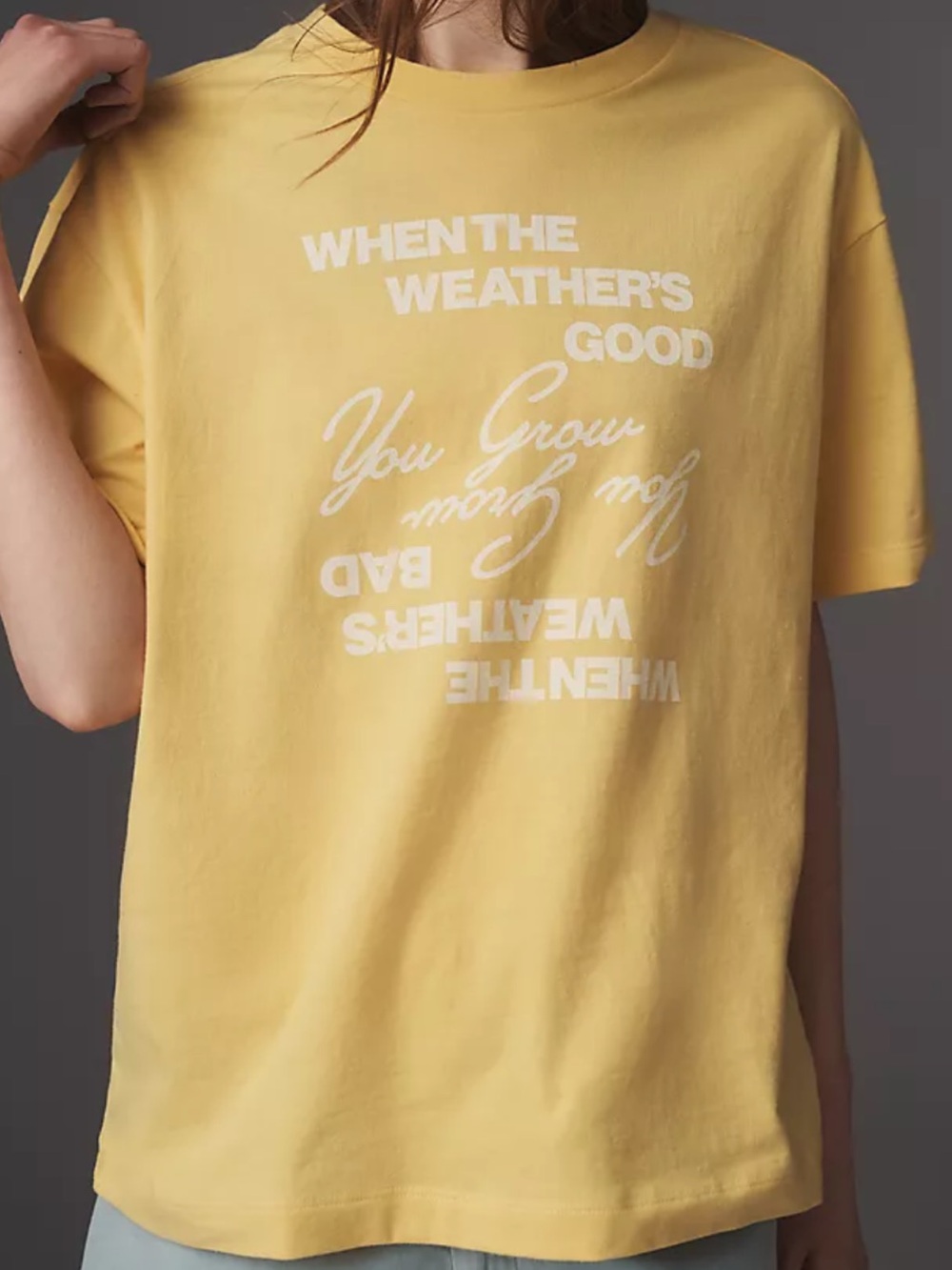 Anthropologie x Migrs Design Oversized Boxy Cotton Tee